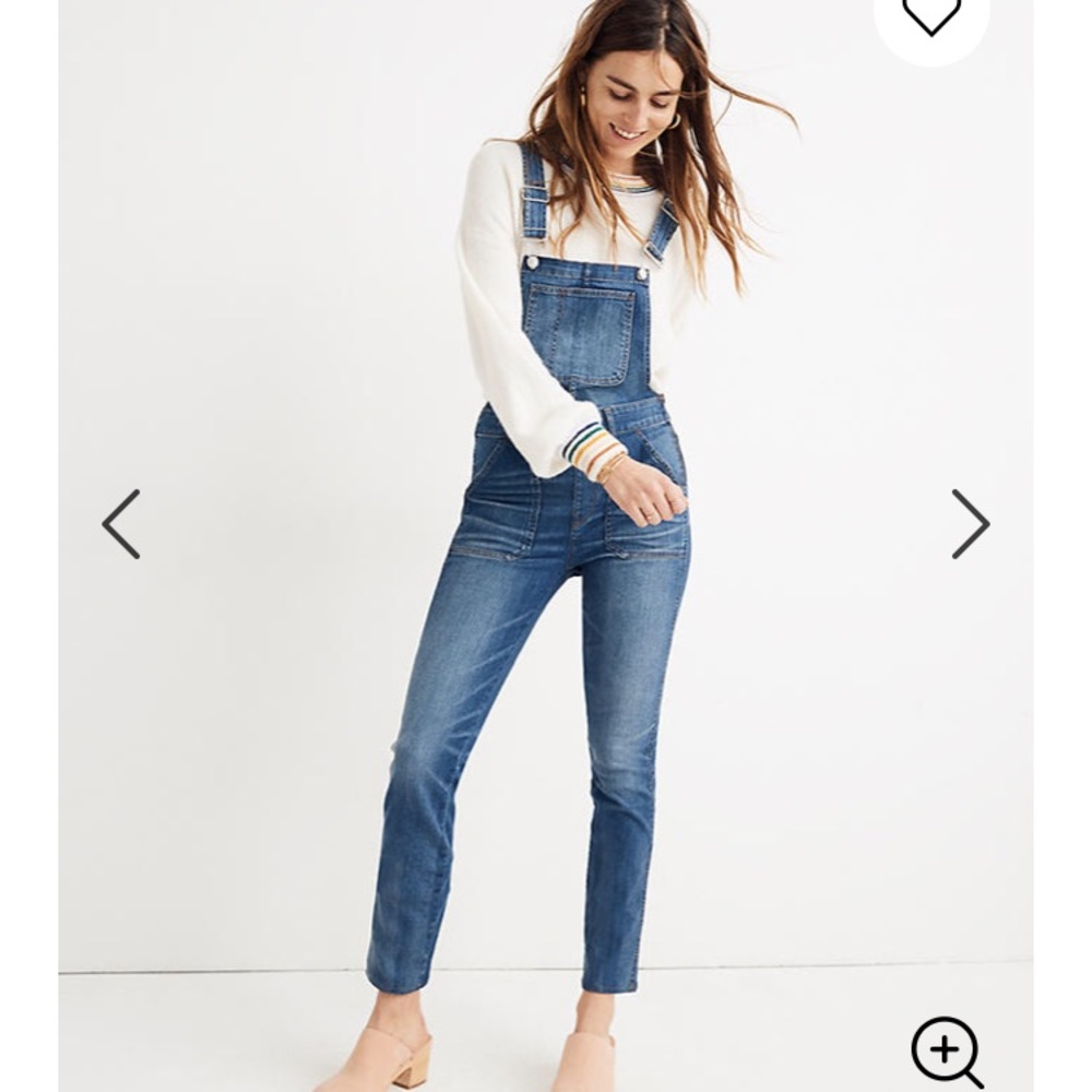 madewell skinny overalls size xxs